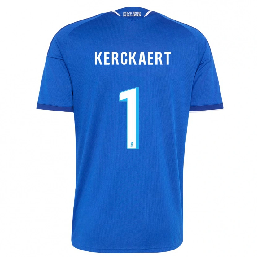 Danxen Mulher Camisola Gabriel Kerckaert #1 Azul Real Branco Principal 2026/27 Camisa Brasil