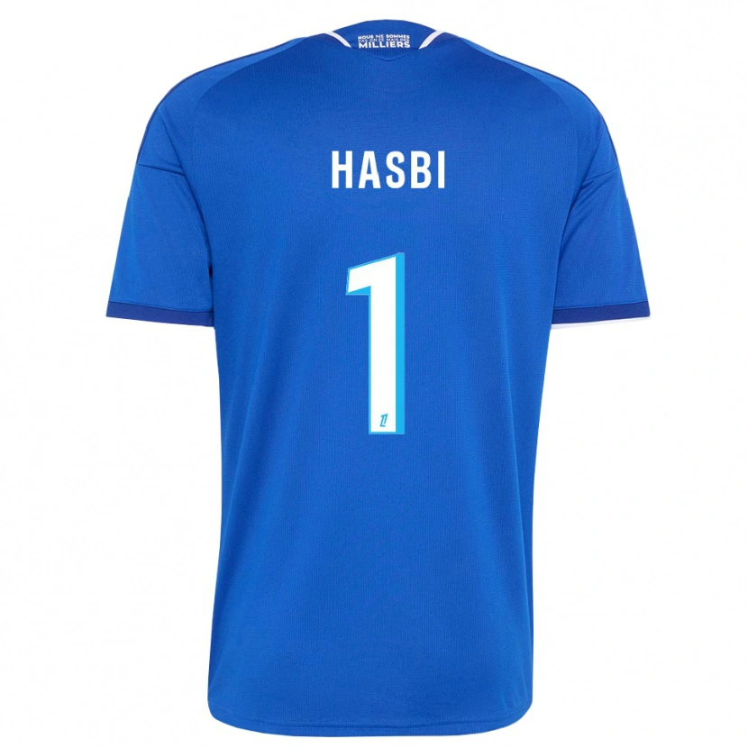 Danxen Mulher Camisola Walid Hasbi #1 Azul Real Branco Principal 2026/27 Camisa Brasil
