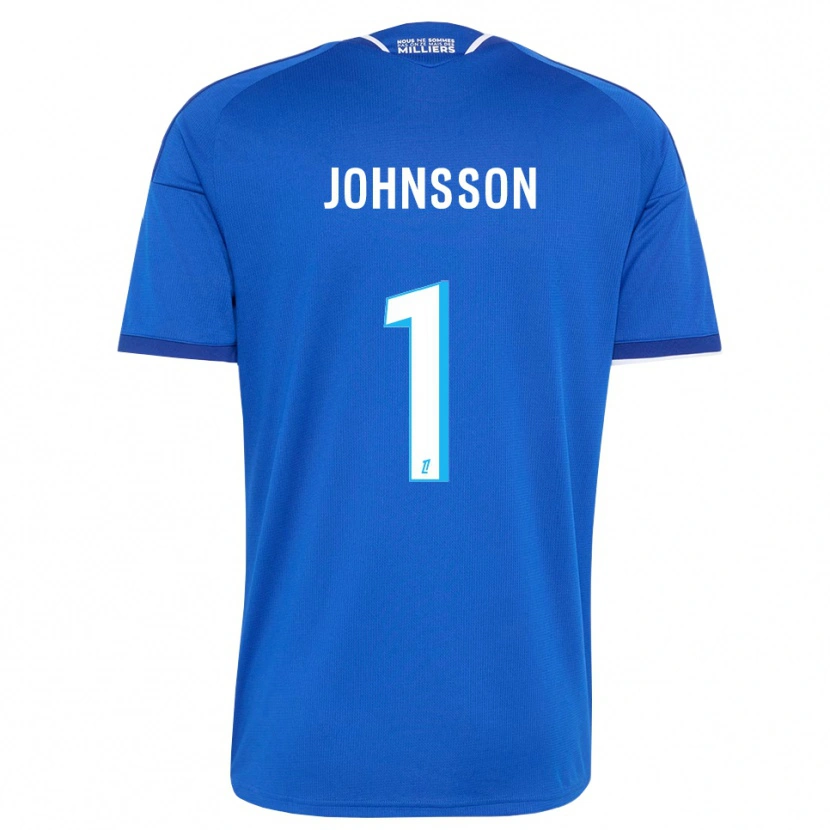 Danxen Mulher Camisola Karl-Johan Johnsson #1 Azul Real Branco Principal 2026/27 Camisa Brasil