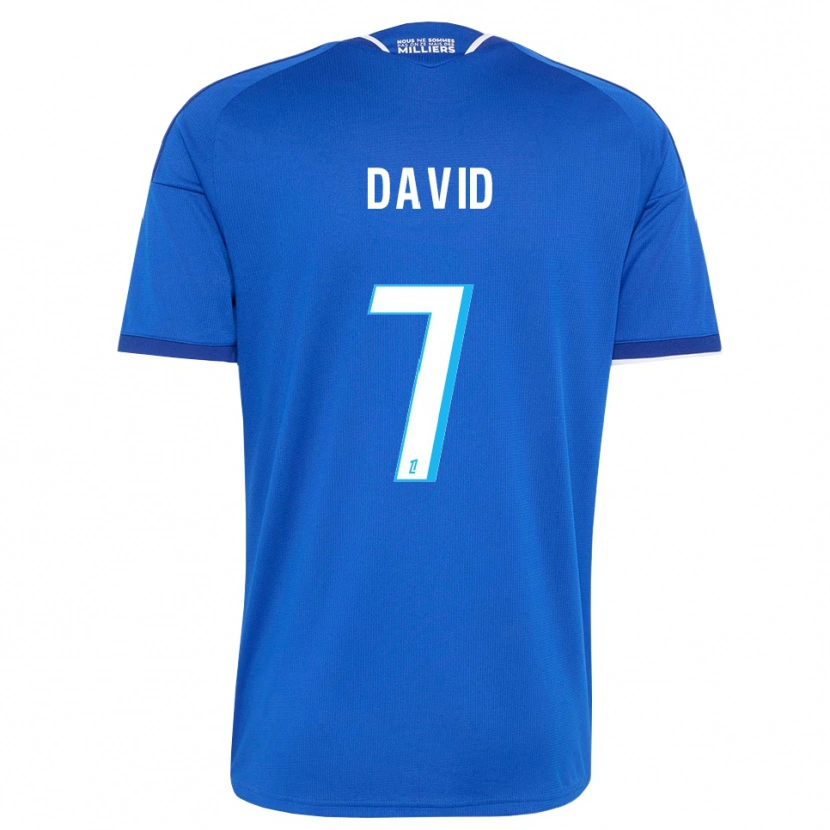 Danxen Mulher Camisola David #7 Azul Real Branco Principal 2026/27 Camisa Brasil