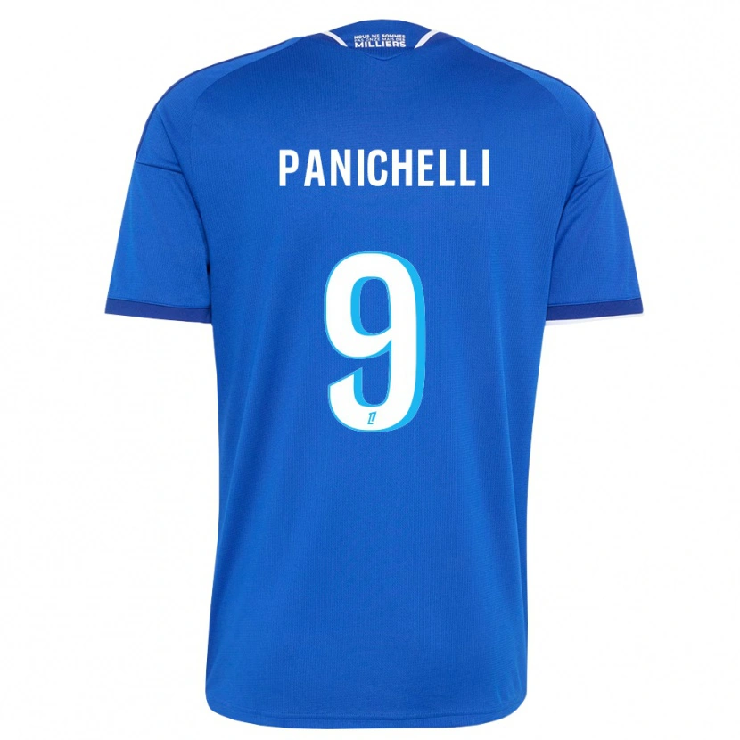 Danxen Mulher Camisola Joaquín Panichelli #9 Azul Real Branco Principal 2026/27 Camisa Brasil