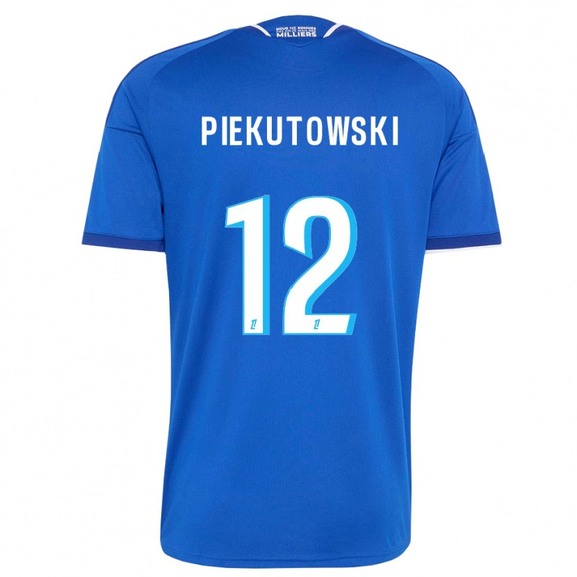 Danxen Mulher Camisola Milosz Piekutowski #12 Azul Real Branco Principal 2026/27 Camisa Brasil