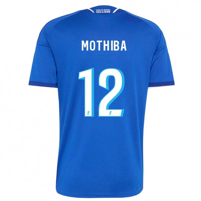 Danxen Mulher Camisola Lebo Mothiba #12 Azul Real Branco Principal 2026/27 Camisa Brasil