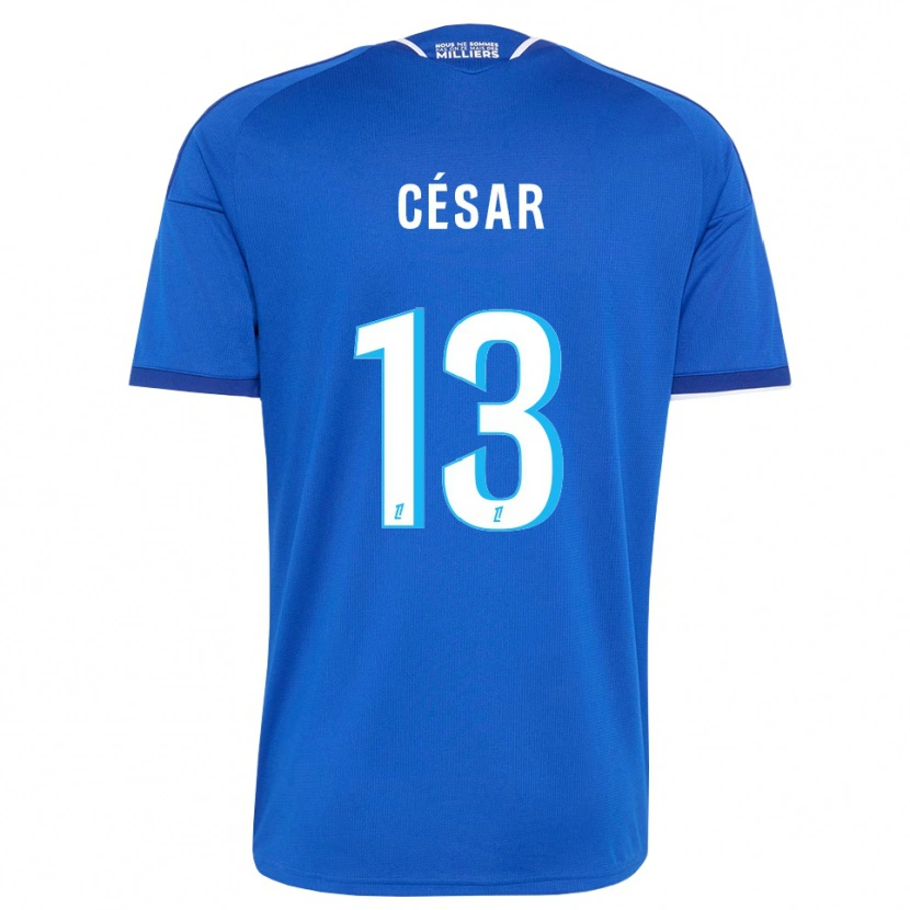 Danxen Mulher Camisola Julbert César #13 Azul Real Branco Principal 2026/27 Camisa Brasil
