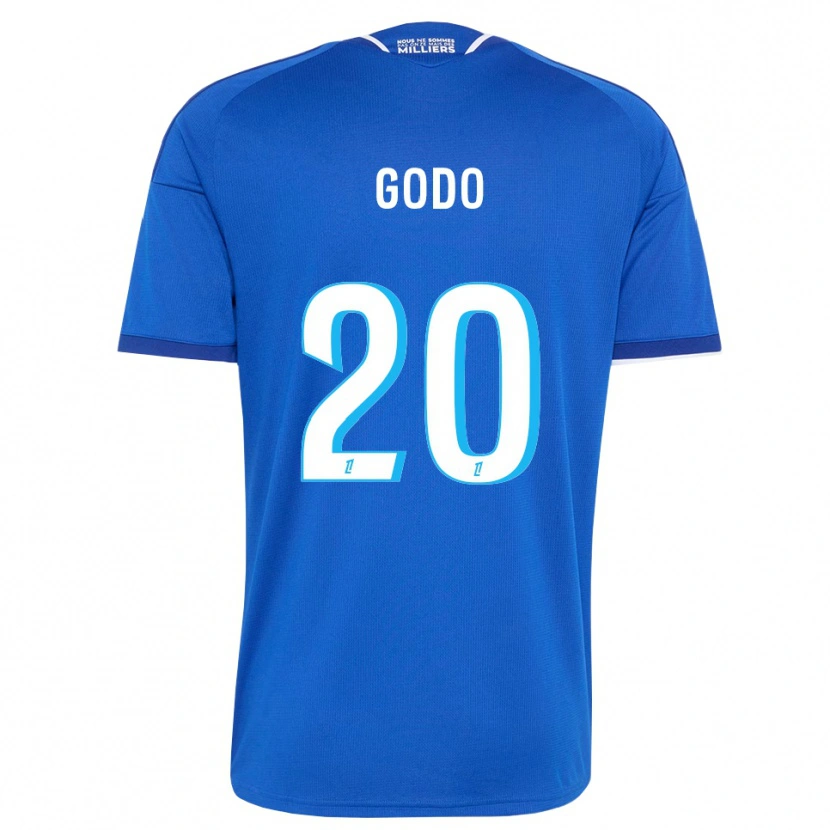 Danxen Mulher Camisola Martial Godo #20 Azul Real Branco Principal 2026/27 Camisa Brasil