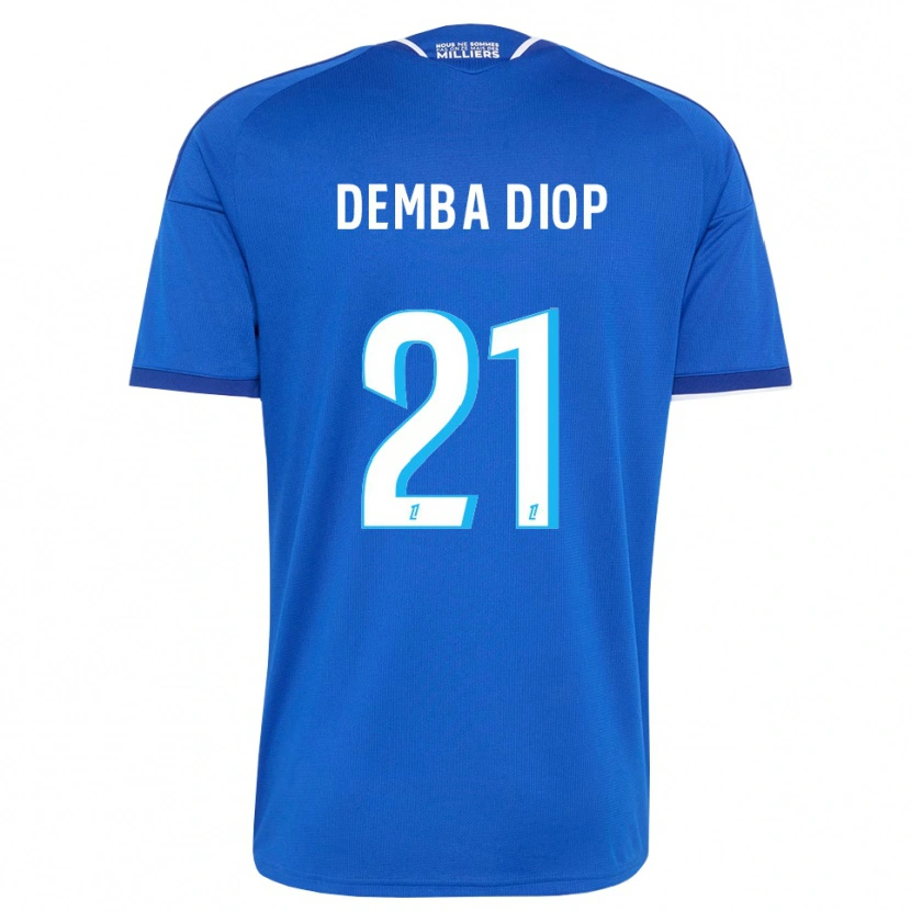 Danxen Mulher Camisola Pape Demba Diop #21 Azul Real Branco Principal 2026/27 Camisa Brasil