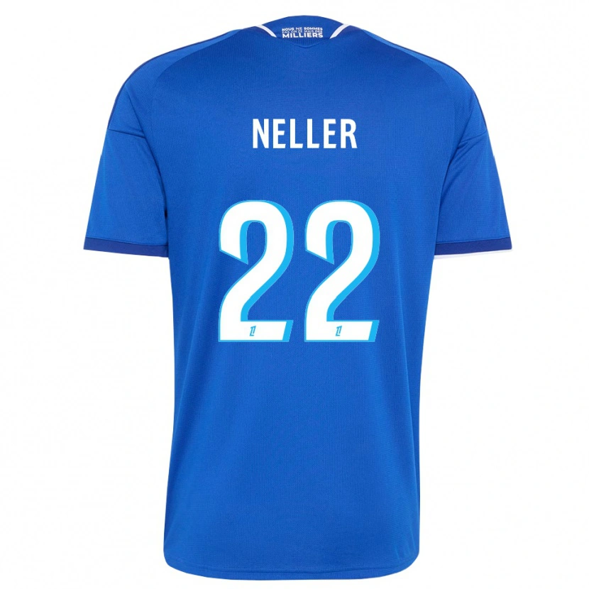 Danxen Mulher Camisola Chloé Neller #22 Azul Real Branco Principal 2026/27 Camisa Brasil