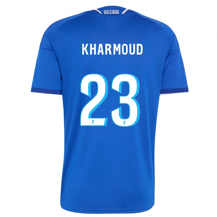 Danxen Mulher Camisola Rayan Kharmoud #23 Azul Real Branco Principal 2026/27 Camisa Brasil