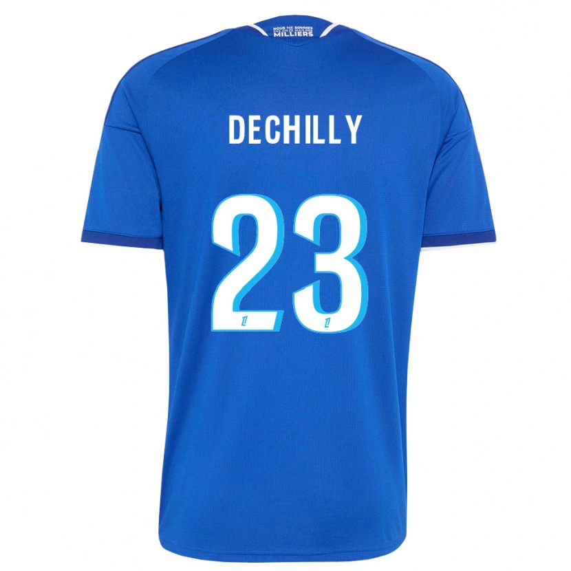 Danxen Mulher Camisola Pauline Dechilly #23 Azul Real Branco Principal 2026/27 Camisa Brasil