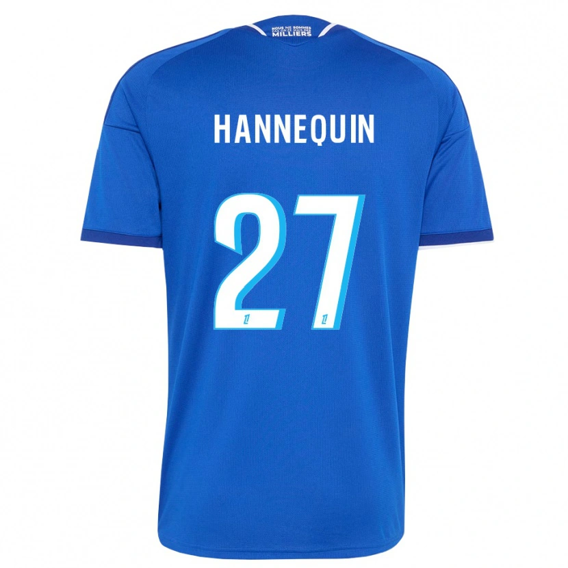 Danxen Mulher Camisola Laurine Hannequin #27 Azul Real Branco Principal 2026/27 Camisa Brasil