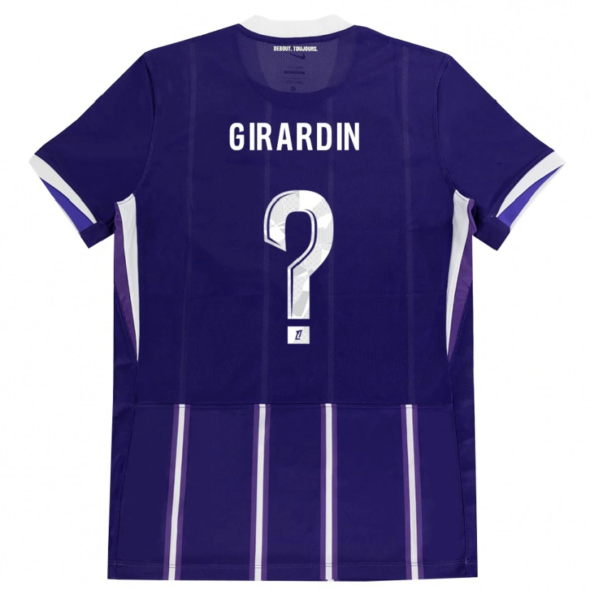 Danxen Mulher Camisola Elijah Girardin #0 Roxo Branco Principal 2026/27 Camisa Brasil