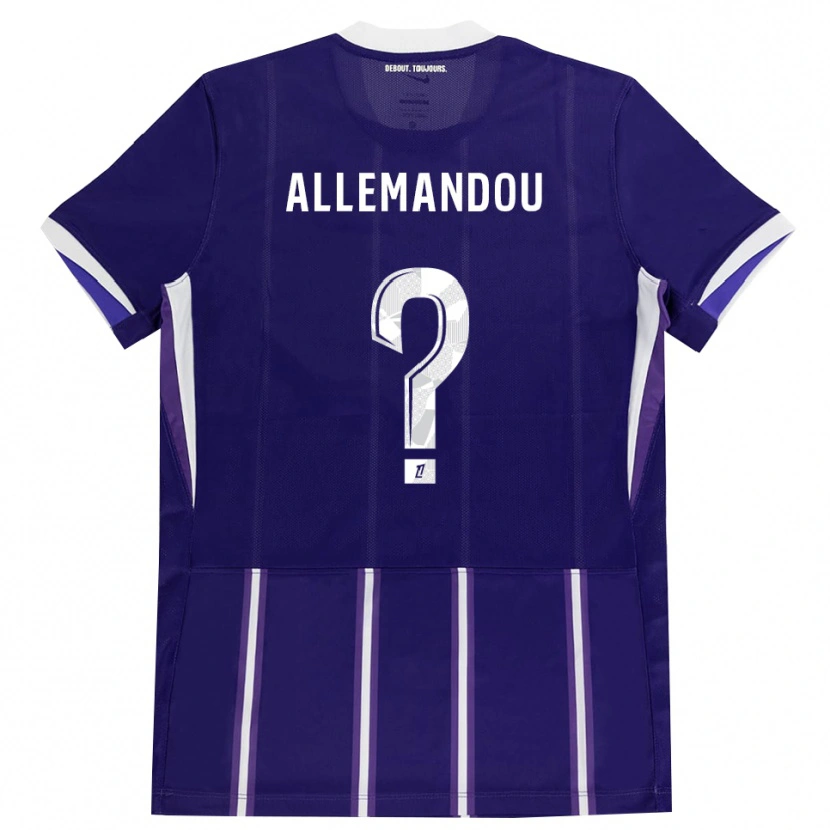 Danxen Mulher Camisola Teddy Allemandou #0 Roxo Branco Principal 2026/27 Camisa Brasil