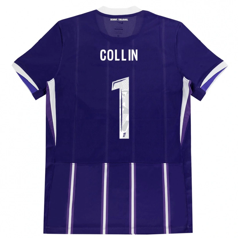 Danxen Mulher Camisola Théo Collin #1 Roxo Branco Principal 2026/27 Camisa Brasil