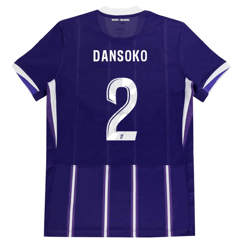 Danxen Mulher Camisola Mohamed Dansoko #2 Roxo Branco Principal 2026/27 Camisa Brasil