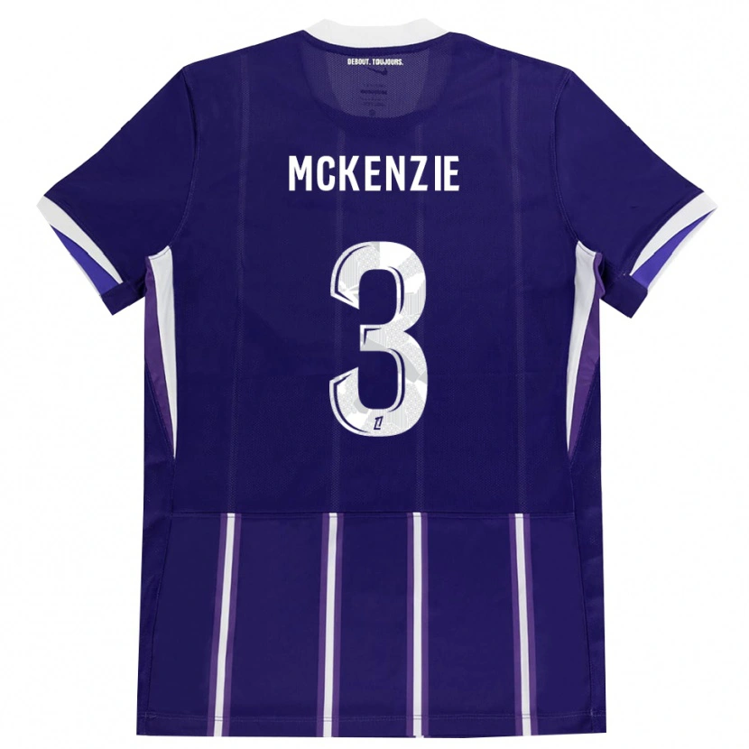 Danxen Mulher Camisola Mark Mckenzie #3 Roxo Branco Principal 2026/27 Camisa Brasil
