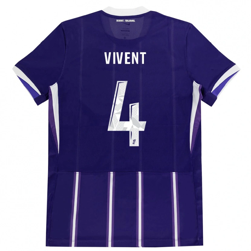 Danxen Mulher Camisola Sacha Vivent #4 Roxo Branco Principal 2026/27 Camisa Brasil