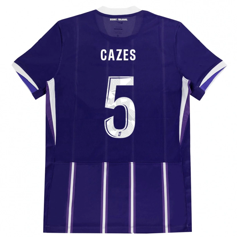 Danxen Mulher Camisola Manon Cazes #5 Roxo Branco Principal 2026/27 Camisa Brasil