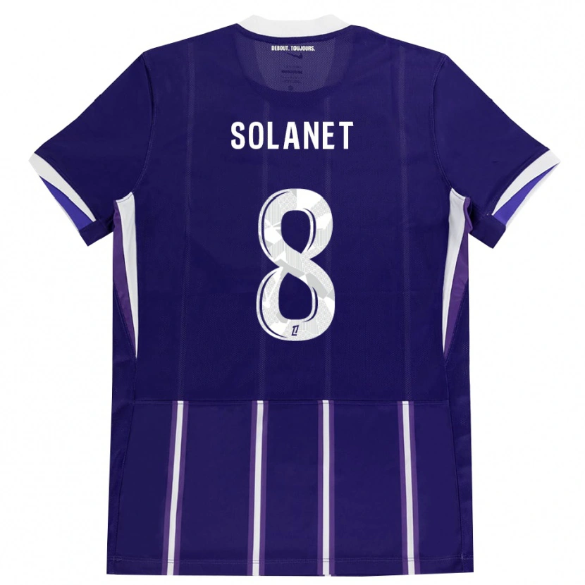 Danxen Mulher Camisola Tatiana Solanet #8 Roxo Branco Principal 2026/27 Camisa Brasil
