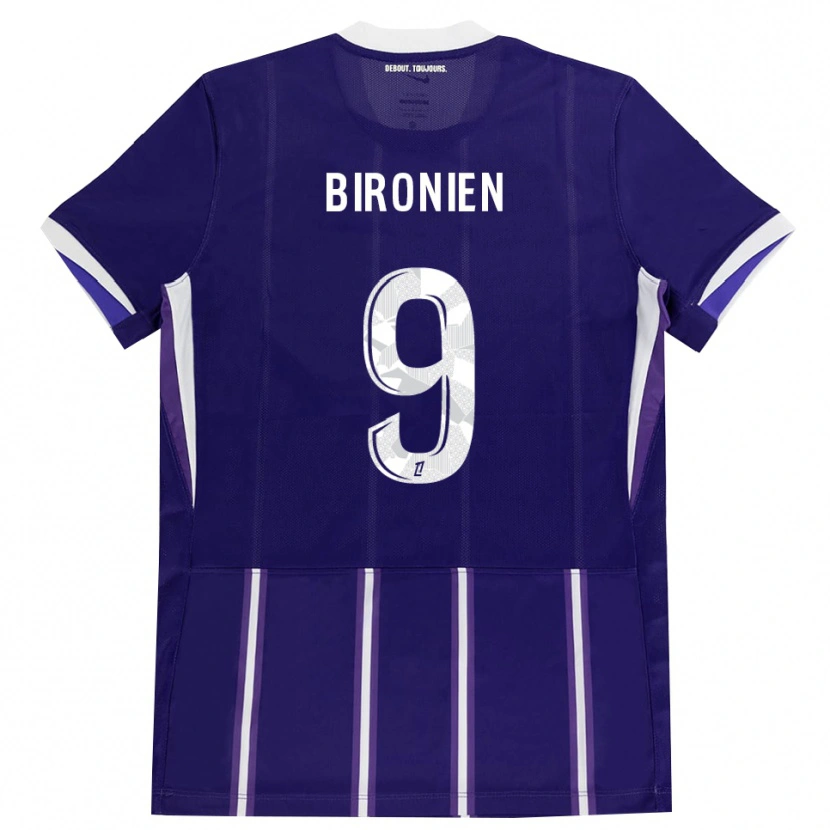 Danxen Mulher Camisola Mymithye Bironien #9 Roxo Branco Principal 2026/27 Camisa Brasil