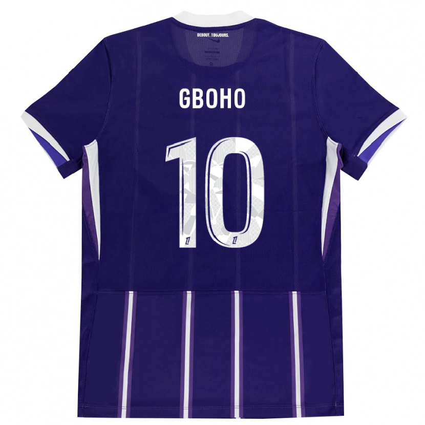 Danxen Mulher Camisola Yann Gboho #10 Roxo Branco Principal 2026/27 Camisa Brasil