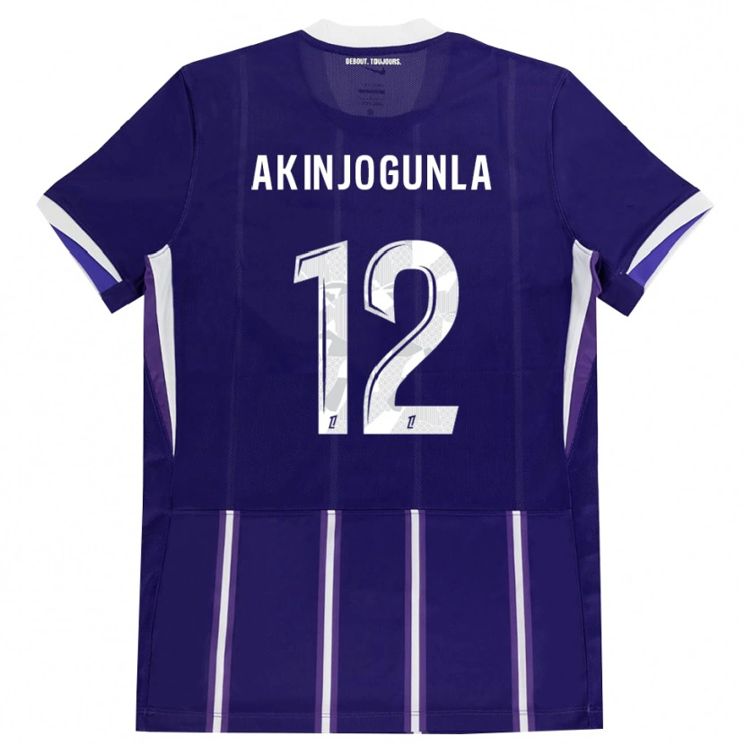 Danxen Mulher Camisola Michaël Akinjogunla #12 Roxo Branco Principal 2026/27 Camisa Brasil