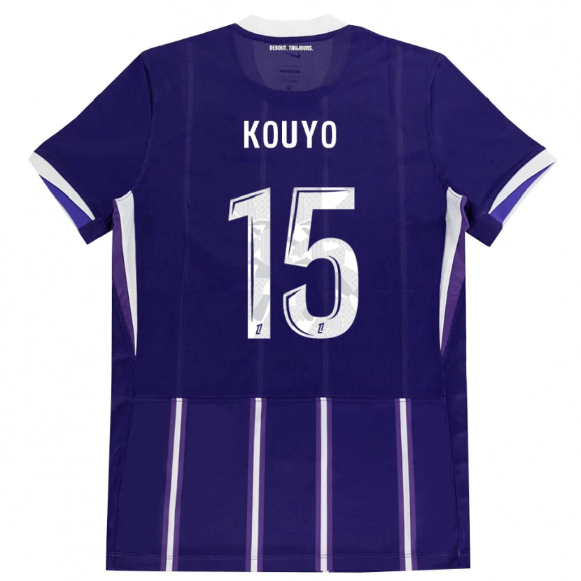 Danxen Mulher Camisola Dan Kouyo #15 Roxo Branco Principal 2026/27 Camisa Brasil