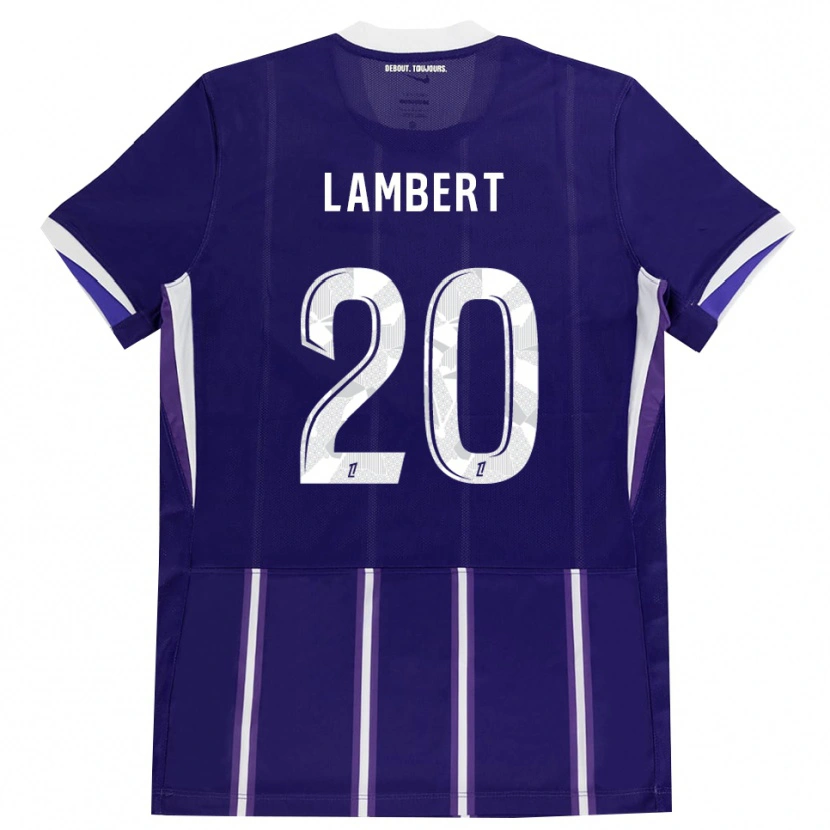 Danxen Mulher Camisola Sarah Lambert #20 Roxo Branco Principal 2026/27 Camisa Brasil
