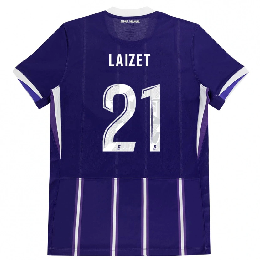 Danxen Mulher Camisola Emma Laizet #21 Roxo Branco Principal 2026/27 Camisa Brasil