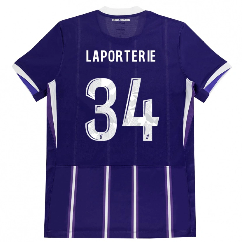 Danxen Mulher Camisola Ambre Laporterie #34 Roxo Branco Principal 2026/27 Camisa Brasil