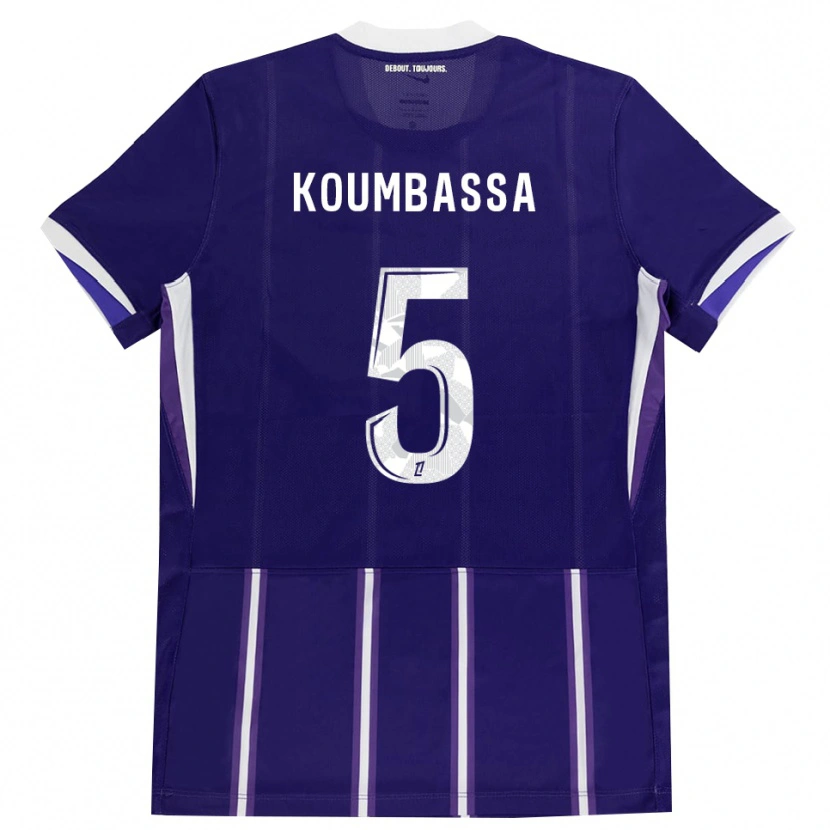 Danxen Mulher Camisola Seny Koumbassa #5 Roxo Branco Principal 2026/27 Camisa Brasil
