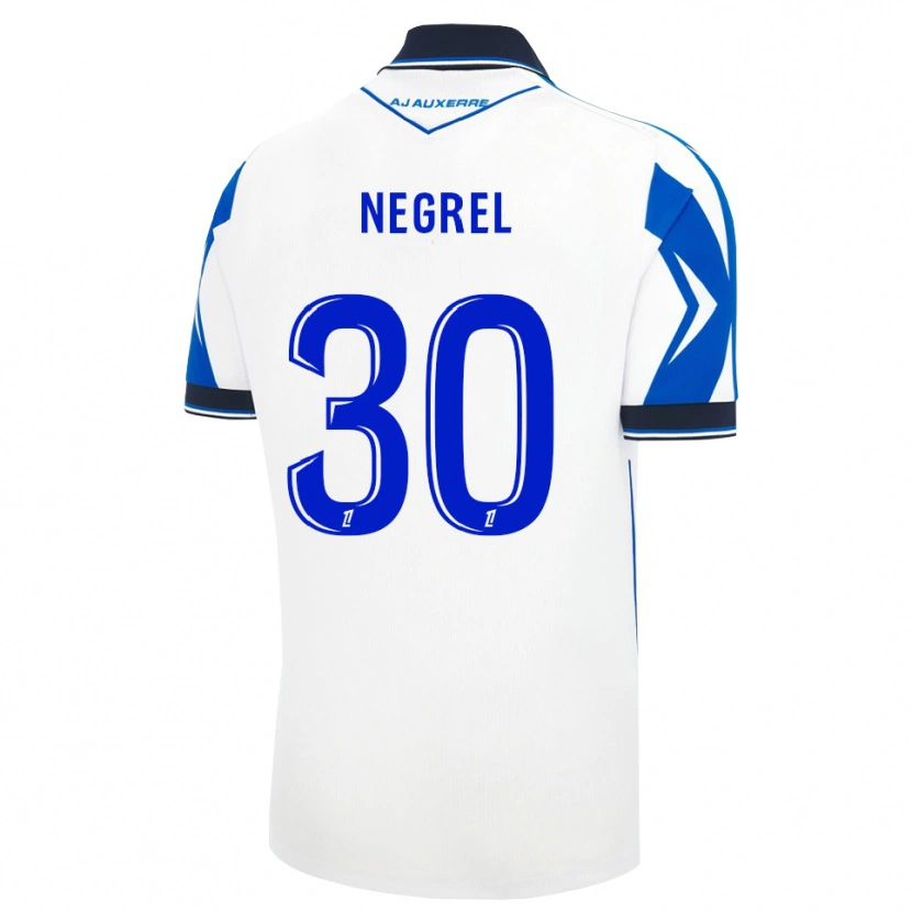 Danxen Mulher Camisola Tom Negrel #30 Preto Branco Azul Principal 2026/27 Camisa Brasil