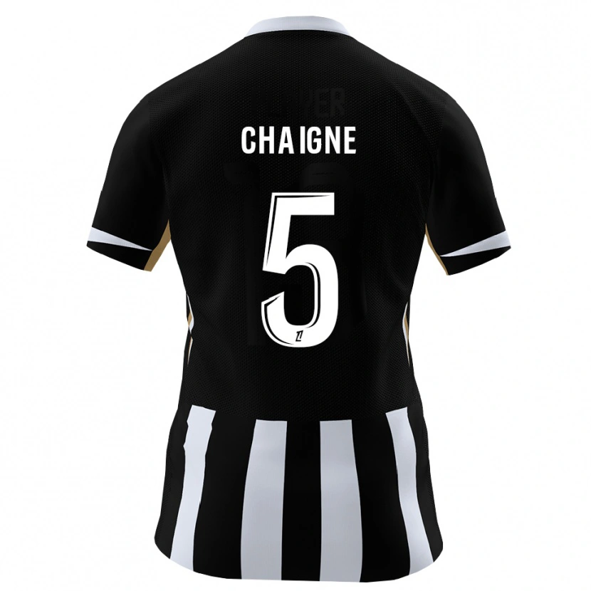 Danxen Mulher Camisola Mathéo Chaigne #5 Preto Azul Principal 2026/27 Camisa Brasil