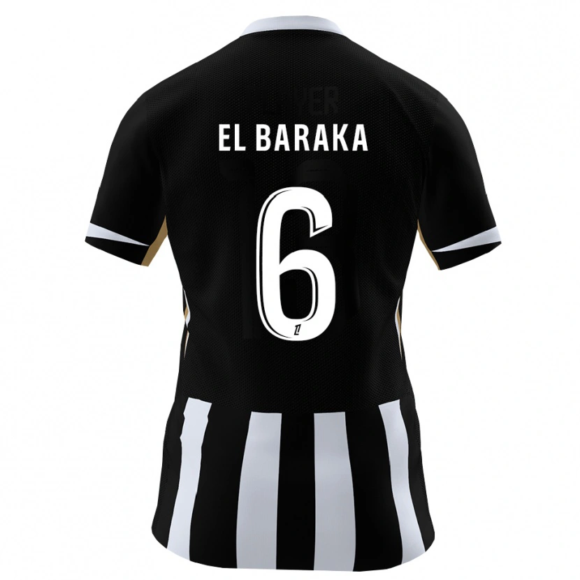 Danxen Mulher Camisola Jibril El Baraka #6 Preto Azul Principal 2026/27 Camisa Brasil