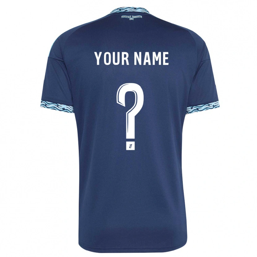 Danxen Mulher Camisola Seu Nome #0 Azul Aço Branco Principal 2026/27 Camisa Brasil