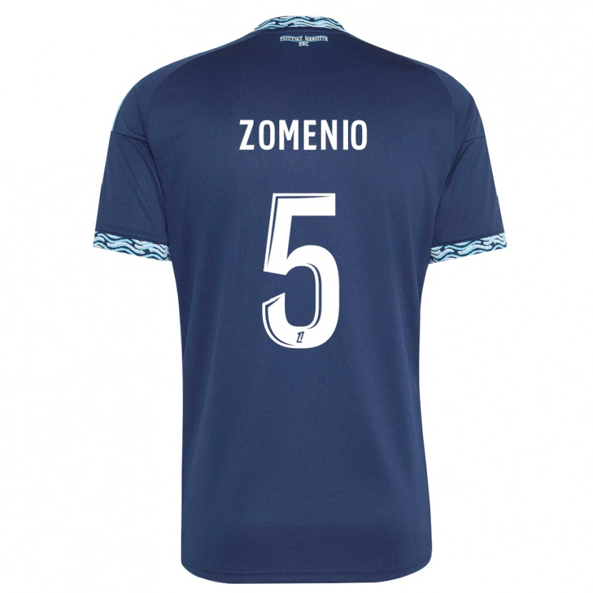 Danxen Mulher Camisola Paco Zomenio #5 Azul Aço Branco Principal 2026/27 Camisa Brasil