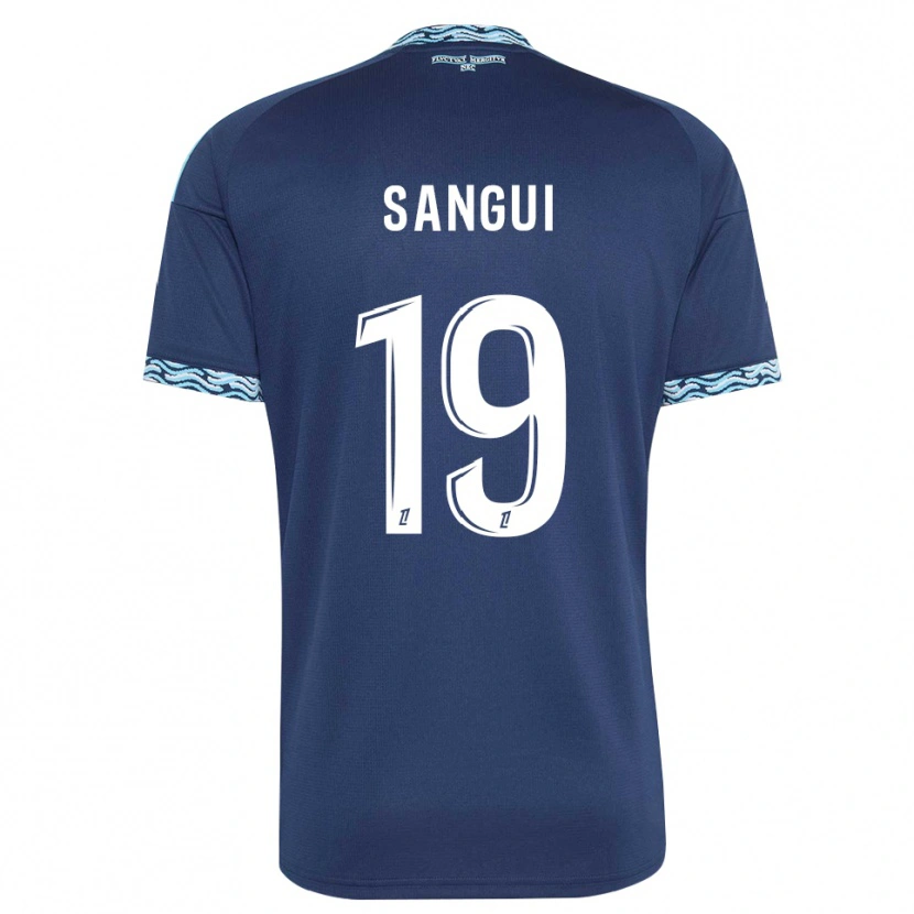 Danxen Mulher Camisola Nhoa Sangui #19 Azul Aço Branco Principal 2026/27 Camisa Brasil