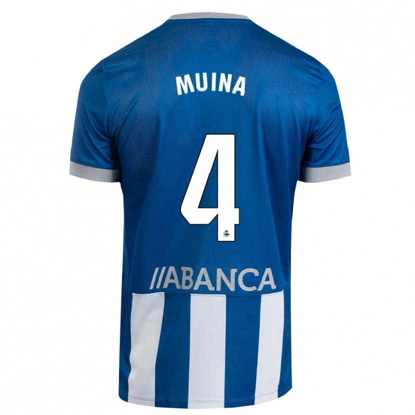 Danxen Mulher Camisola Henar Muiña #4 Azul Cinza Branco Principal 2026/27 Camisa Brasil