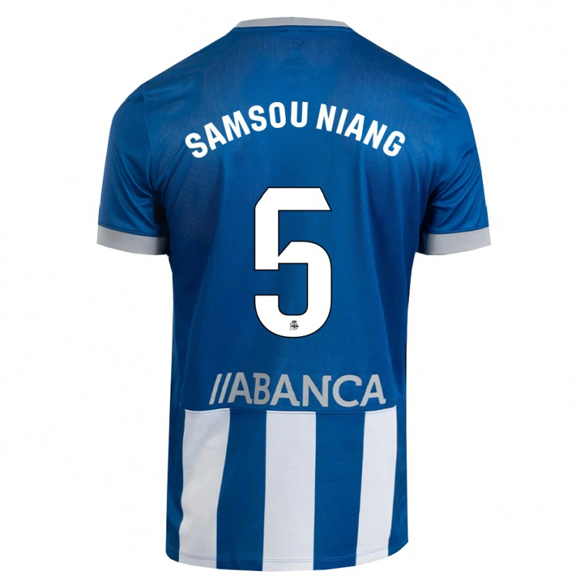 Danxen Mulher Camisola Papa Samsou Niang #5 Azul Cinza Branco Principal 2026/27 Camisa Brasil