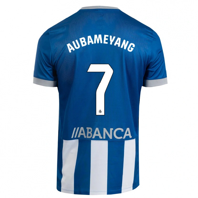 Danxen Mulher Camisola Pierre-Emerick Aubameyang #7 Azul Cinza Branco Principal 2026/27 Camisa Brasil