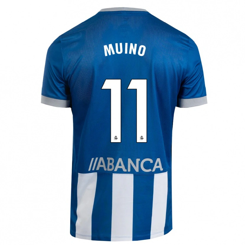 Danxen Mulher Camisola Rosalía Muiño #11 Azul Cinza Branco Principal 2026/27 Camisa Brasil