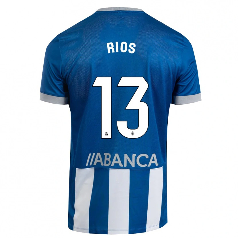 Danxen Mulher Camisola Hugo Rios #13 Azul Cinza Branco Principal 2026/27 Camisa Brasil