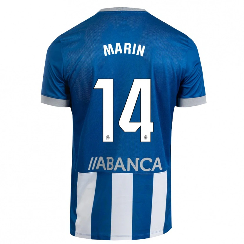 Danxen Mulher Camisola Ainhoa Marín #14 Azul Cinza Branco Principal 2026/27 Camisa Brasil