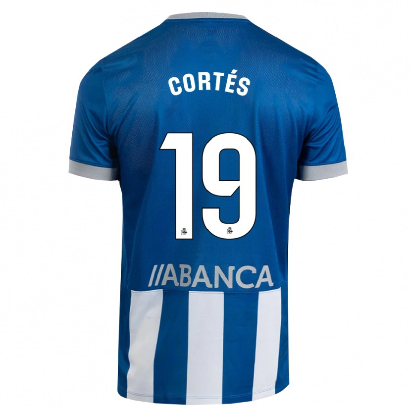 Danxen Mulher Camisola Pablo Cortés #19 Azul Cinza Branco Principal 2026/27 Camisa Brasil