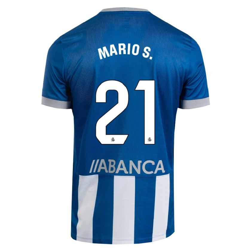 Danxen Mulher Camisola Mario Soriano #21 Azul Cinza Branco Principal 2026/27 Camisa Brasil