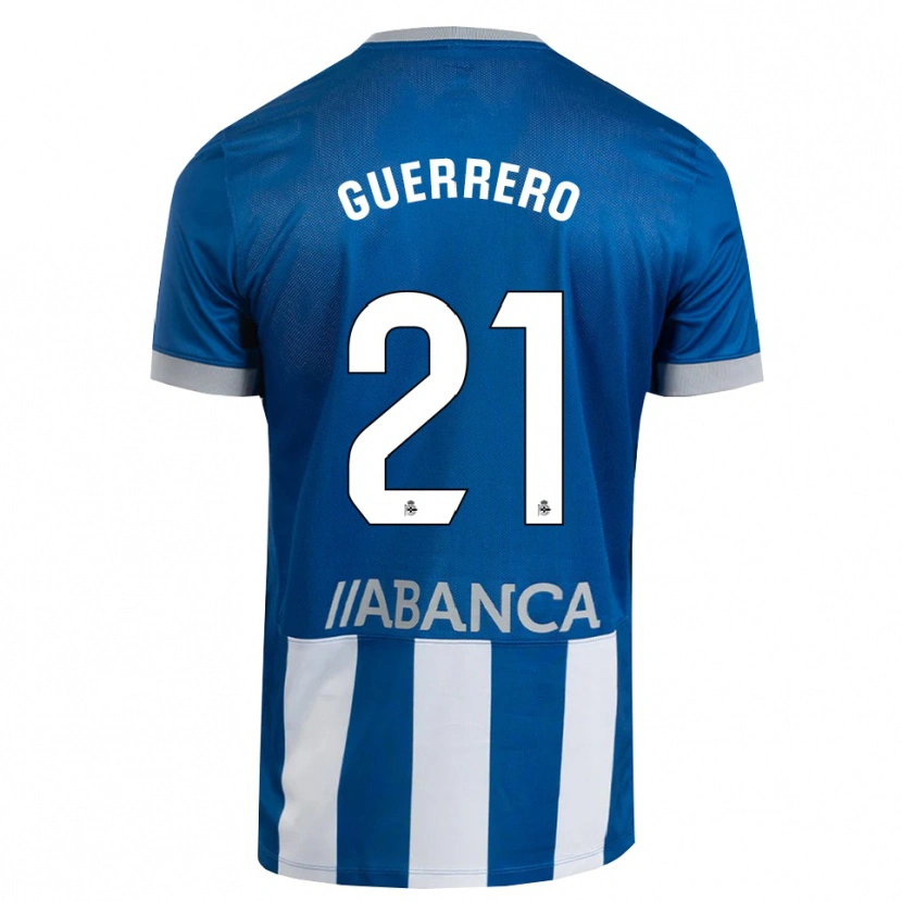 Danxen Mulher Camisola Adrián Guerrero #21 Azul Cinza Branco Principal 2026/27 Camisa Brasil