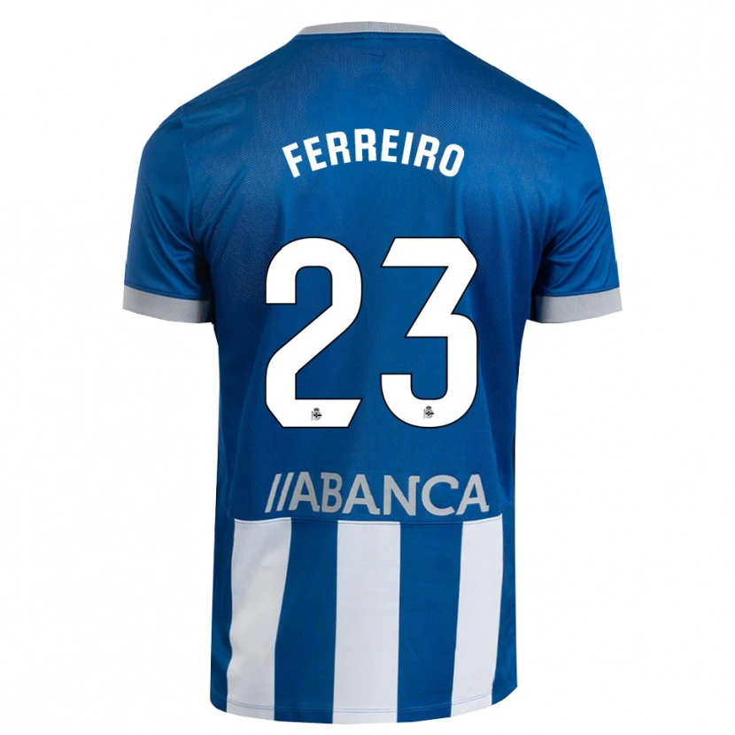Danxen Mulher Camisola Manu Ferreiro #23 Azul Cinza Branco Principal 2026/27 Camisa Brasil
