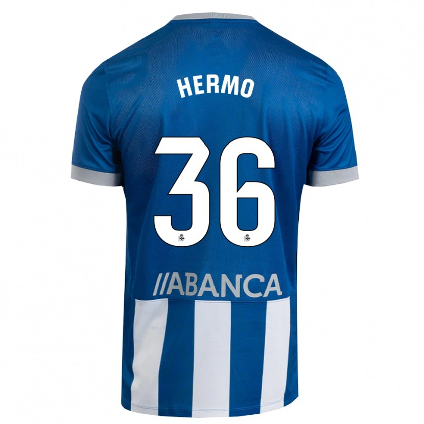 Danxen Mulher Camisola Mario Hermo #36 Azul Cinza Branco Principal 2026/27 Camisa Brasil