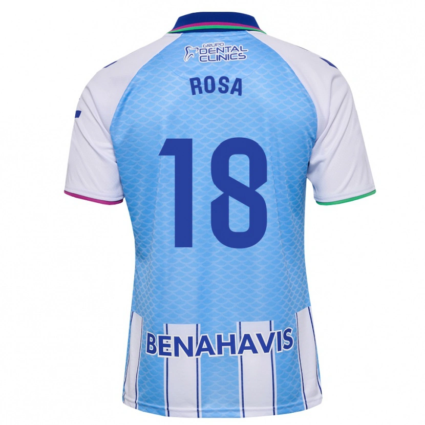 Danxen Mulher Camisola Marcos Rosa #18 Azul Céu Profundo Branco Principal 2026/27 Camisa Brasil