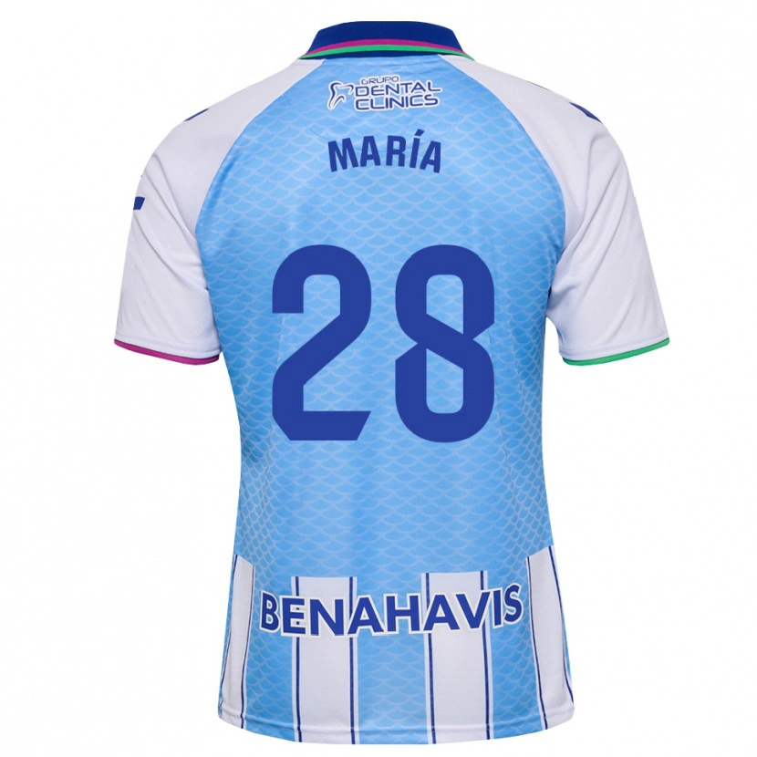 Danxen Mulher Camisola María Albacete Pato #28 Azul Céu Profundo Branco Principal 2026/27 Camisa Brasil