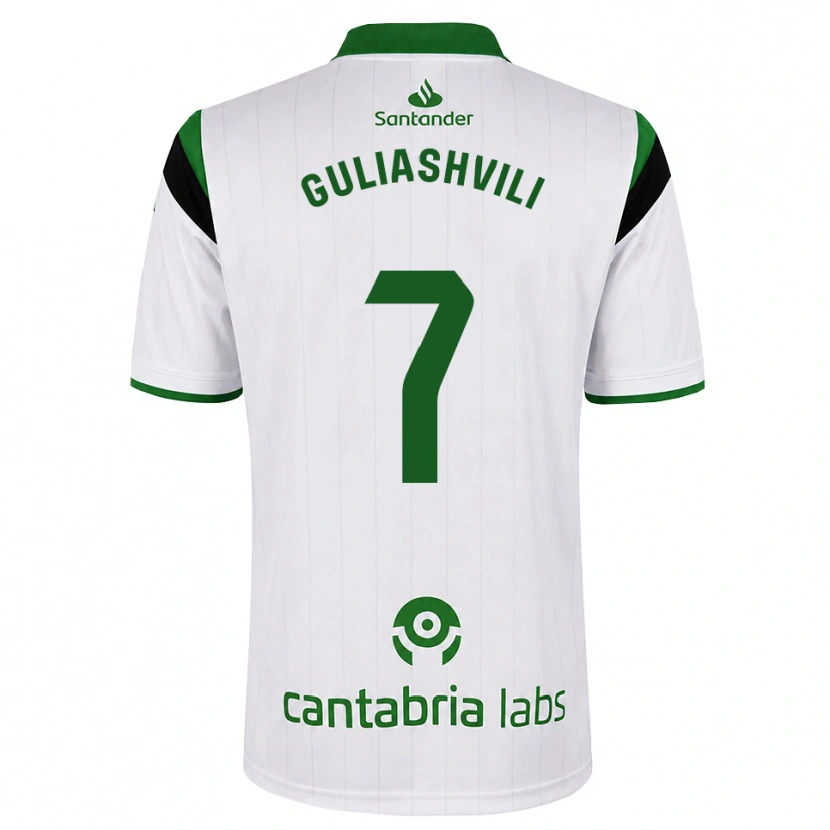Danxen Mulher Camisola Giorgi Guliashvili #7 Branco Verde Preto Principal 2026/27 Camisa Brasil
